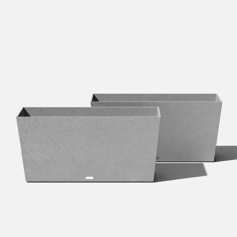 Pure Series Midori Planter - 39 inch - 2 Pack - Grey