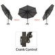 preview thumbnail 13 of 35, Luxury Patio Cantilever Umbrella with Round Double Top