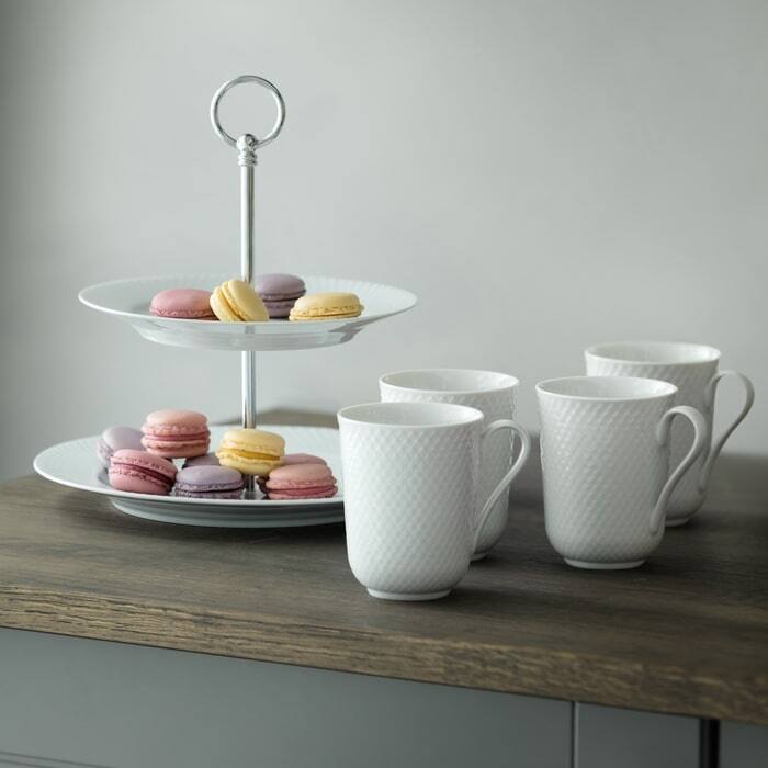 Rhombe Mug With Handle, 4 Pcs.