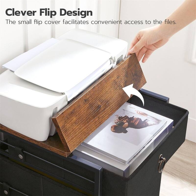 File Cabinet 2-Drawer Filing Cabinet - 15.7"D x 15.7"W x 19.6"H