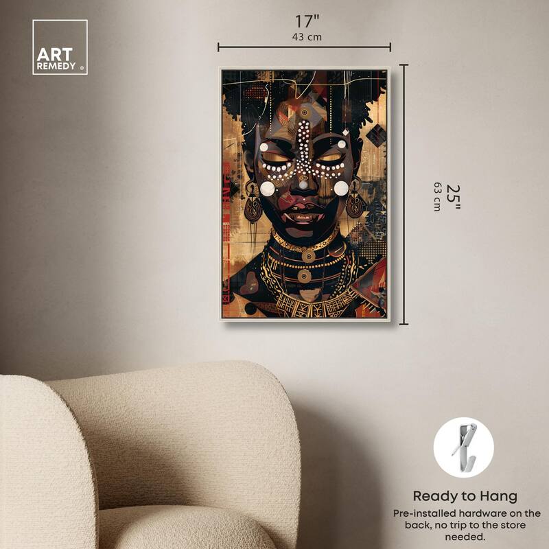 In Golden Accents Canvas by Art Remedy