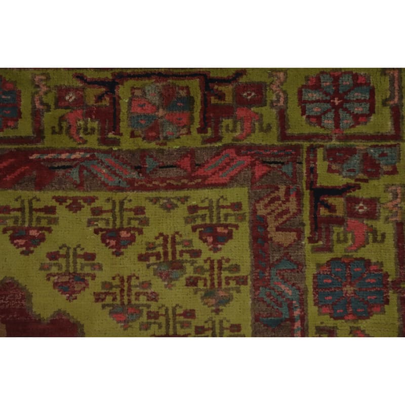 Hand Knotted Oriental 100% Wool Carpet Traditional Tribal Multi-Colored Ardebil Runner Rug - 10' 5'' X 3' 4''