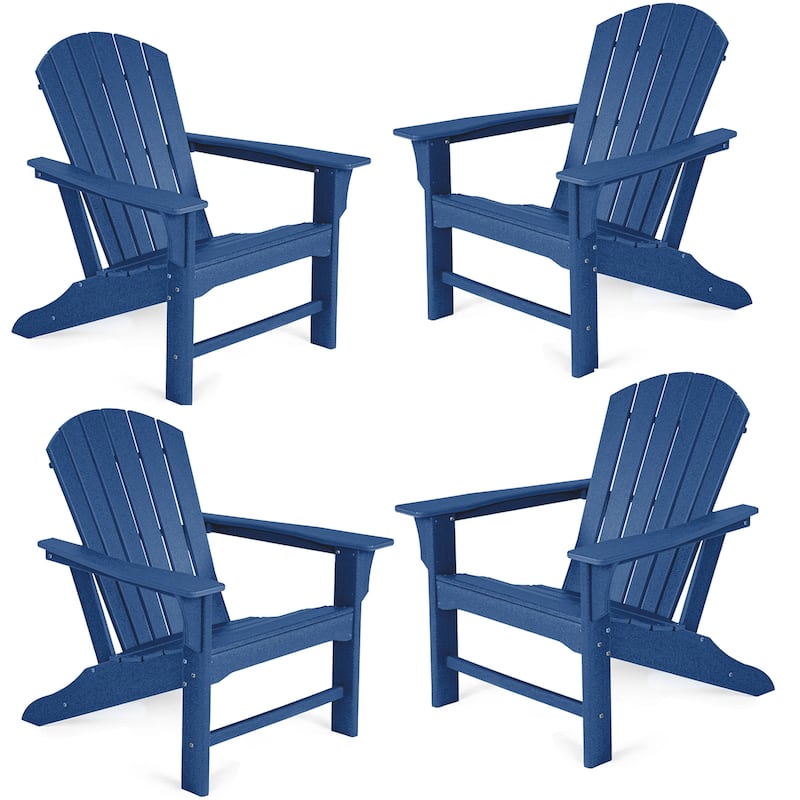 Outdoor Classic Recycled Plastic Adirondack Chair,set of 4 - N/A