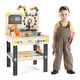 preview thumbnail 2 of 15, Multi-Color Pretend Play Workbench Tools Set with 1 Bottom Storage Shelf - 18" x 14.5" x 28.5"