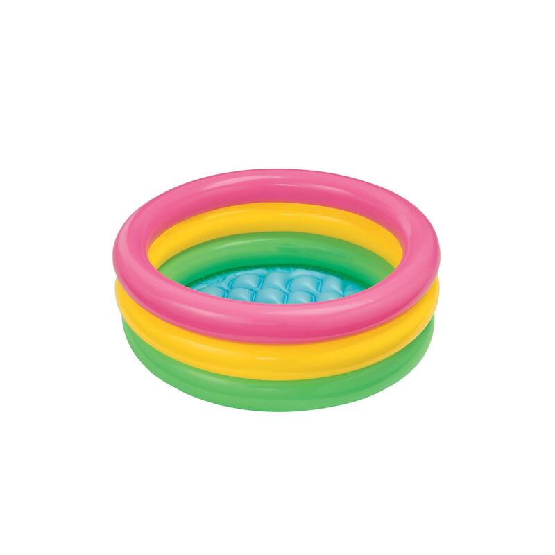 Intex 58924EP 34in x 10in Sunset Glow Soft Inflatable Baby Swimming Pool - 1.3