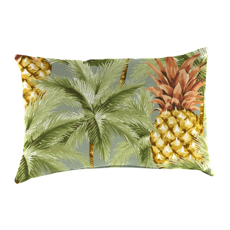 18" x 12" Outdoor Lumbar Throw Pillow - Set of 2 - 12'' L x 18'' W x 4'' H