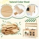 preview thumbnail 9 of 8, Gymax Kids Mud Kitchen Outdoor Wooden Pretend Play Kitchen w/ 4