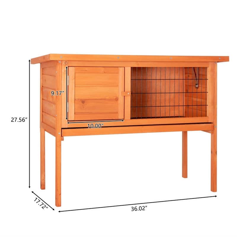 36" Single Deck Waterproof Wooden Chicken Coop - N/A