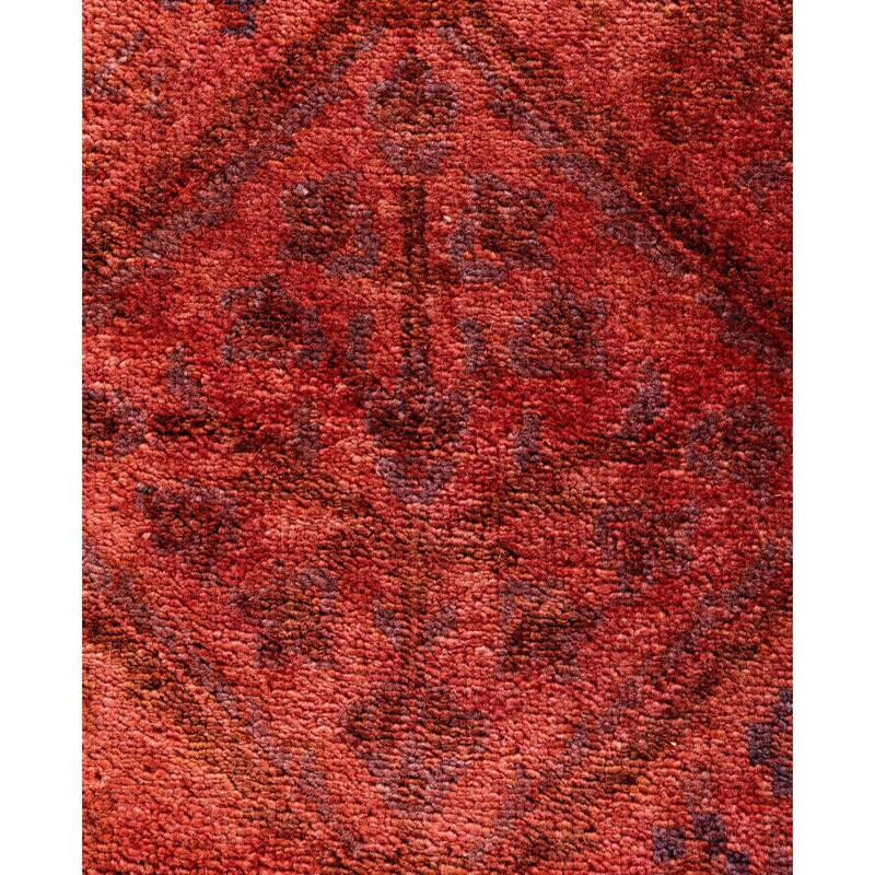 Overdyed One-of-a-Kind Hand-Knotted Area Rug - Pink - 9' 0" x 11' 10"