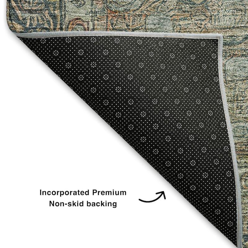 Premium Washable Super Soft Vintage Traditional Mayfield Rug