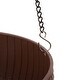 preview thumbnail 10 of 12, 30"H Solar Lighted Plastic Hanging Planter, Black/ White/ Tan by Glitzhome