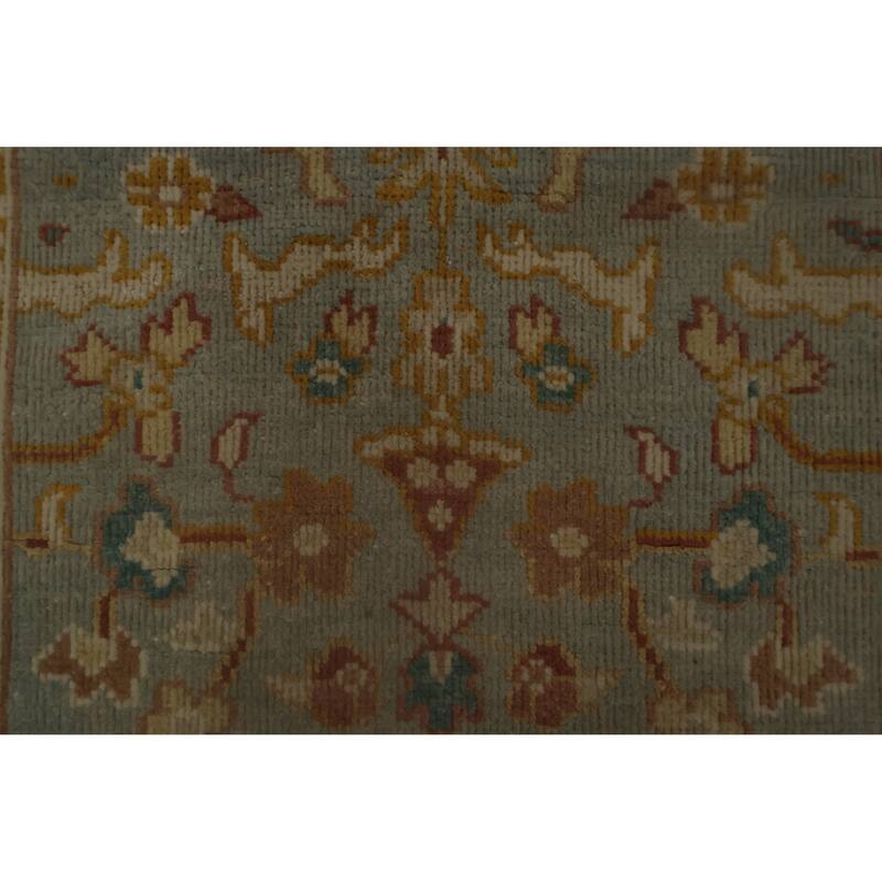 Hand Knotted Oriental 100% Wool Carpet Traditional Floral Navy Blue & Blues Ziegler Area Rug - 3' 2'' X 2' 0''