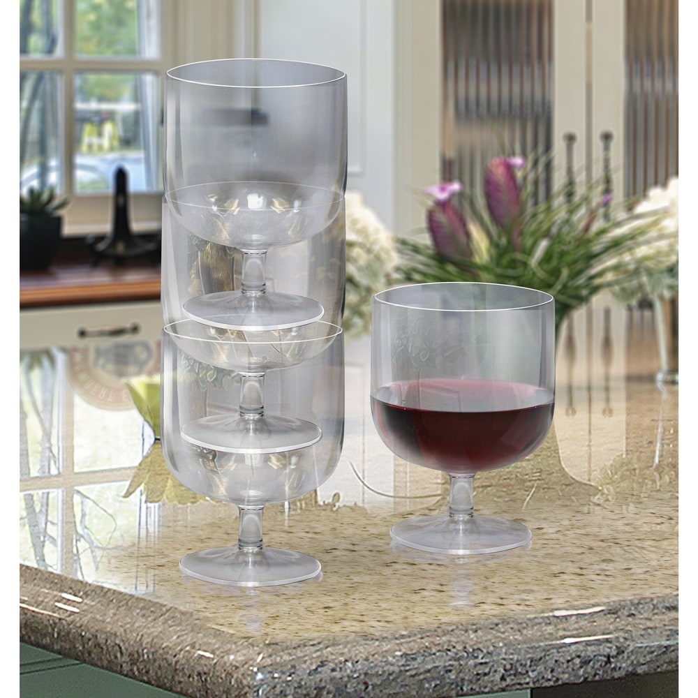 Wine Enthusiast Fleur Handblown Universal Wine Glasses (Set of 2)