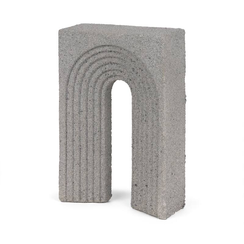 Kacia Resin Textured SandStone / Gray Decorative Object - 6.5L x 2.5W x 9.5H
