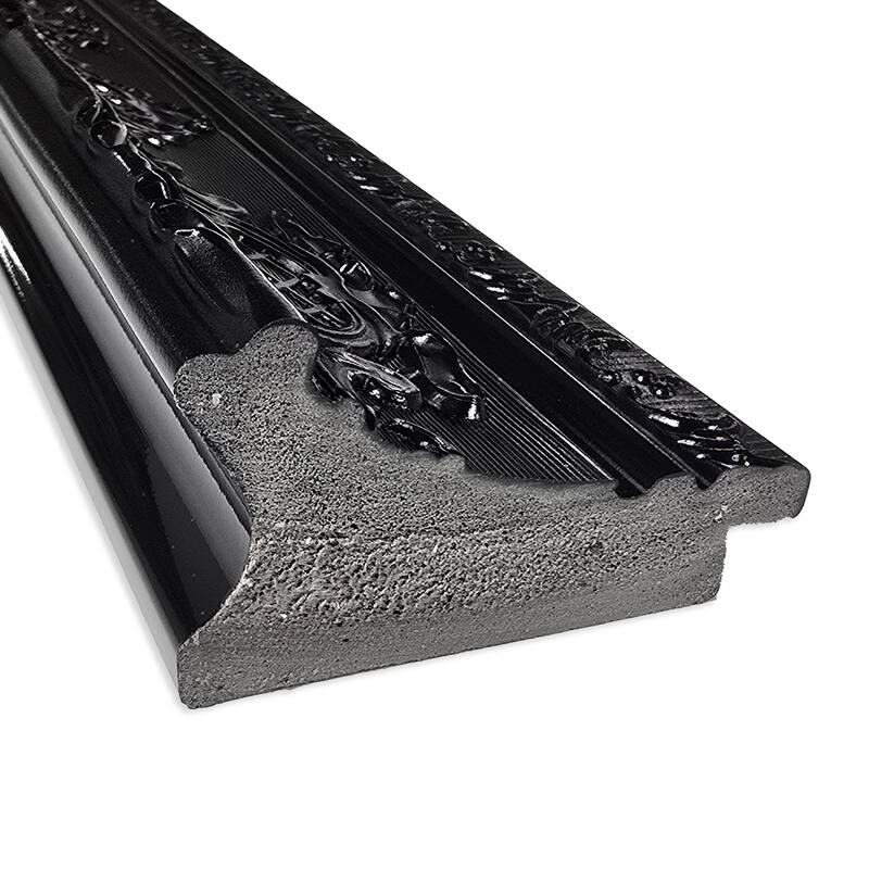 Amanti Art Filigree Gloss Black Framed