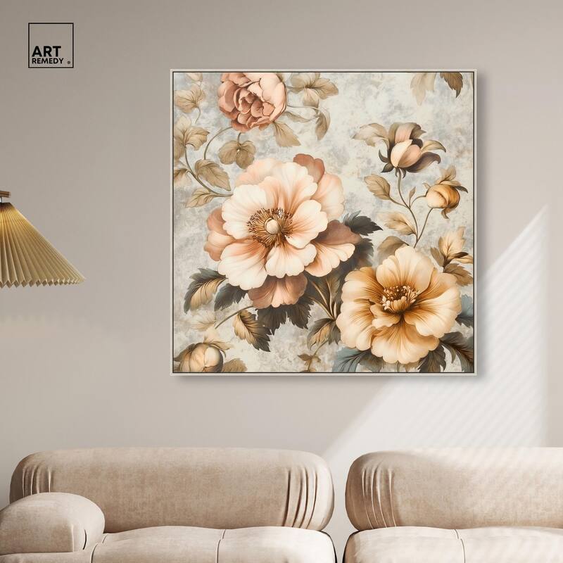 Retro Rose II Canvas by Art Remedy