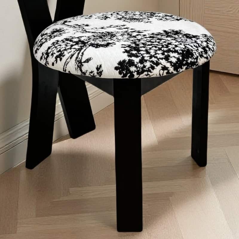 Dining Chairs Set of 2, Key-design Home Chairs, Pure White Teddy Velvet Solid Wooden Dining Chairs with Ribbon-Cross Backrest