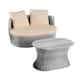 Option Grey Frame Beige Cushion