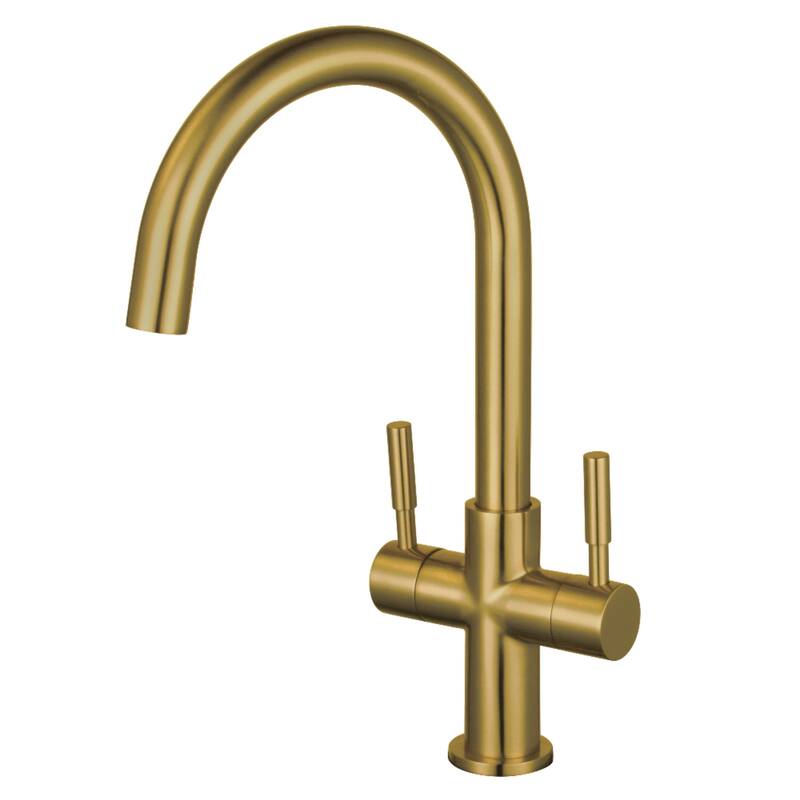 Kingston Brass Concord Two-Handle Vessel Sink Faucet - Brushed Brass