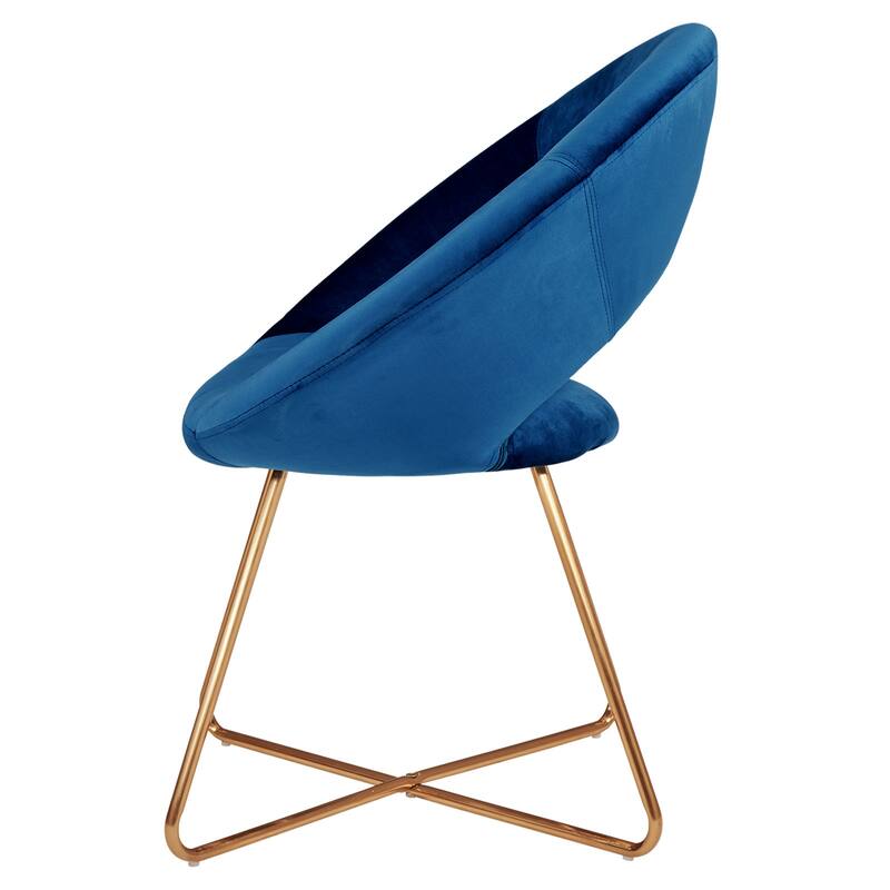 Modern Velvet Upholstered Accent Chair Vanity Leisure Chair