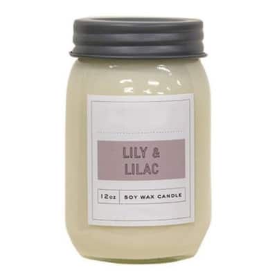 Lily & Lilac Jar Candle 12oz - N/A