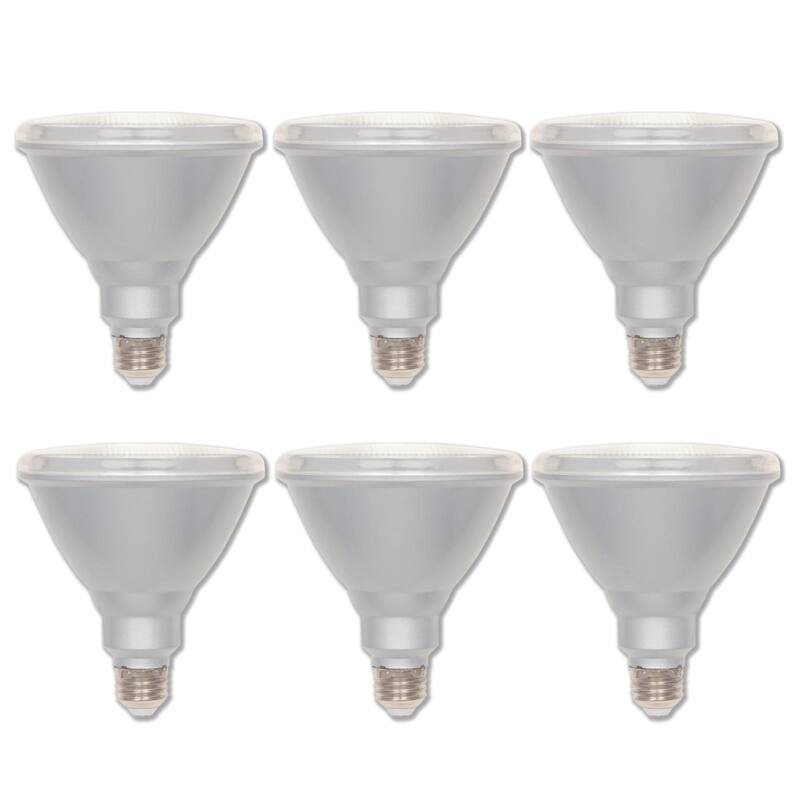 Westinghouse Lighting 15-Watt (90-Watt Equivalent) Daylight PAR38 Flood Dimmable Indoor/Outdoor LED - Clear - 6-Pack