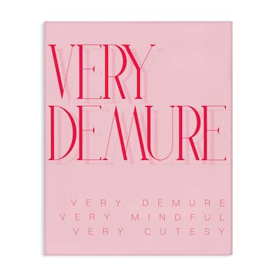 Stupell Elegant Pop Culture Phrase Canvas Wall Art Design By Lil' Rue