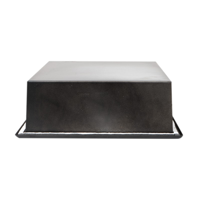 ALFI brand 24 x 12 Black Matte Stainless Steel Horizontal Single Shelf Bath Shower Niche