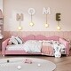 preview thumbnail 39 of 49, Upholstered Daybed with Cloud-Shaped Backrest & Armrests