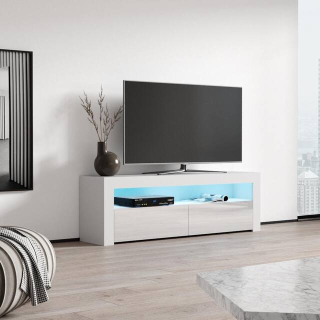 Milano Classic Modern 16-color LED 63-inch TV Stand