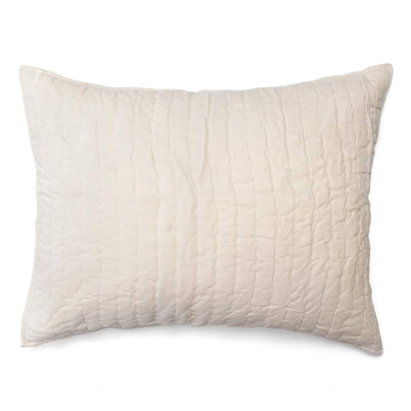 Ezra Cotton Shams - Ivory - Standard