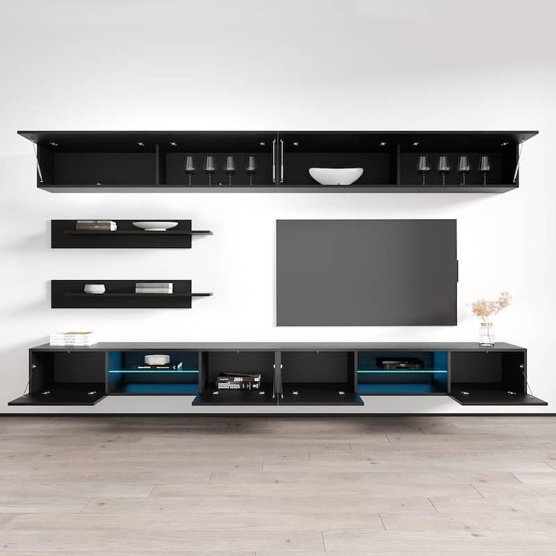 Fly I1 33TV Wall Mounted Floating Modern Entertainment Center