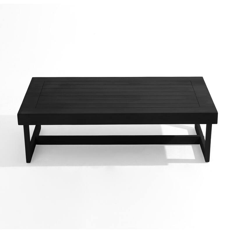 Outdoor Acacia Wood 3 Piece All Weather Conversation Set