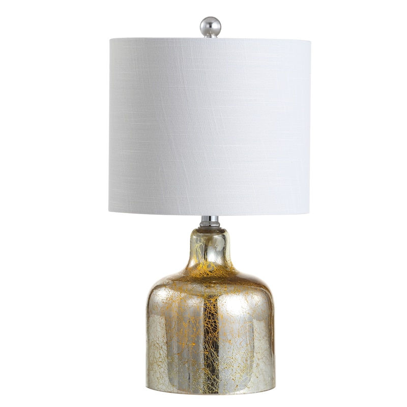 Owen 19" Glass Bell LED Table Lamp, Gold by JONATHAN Y