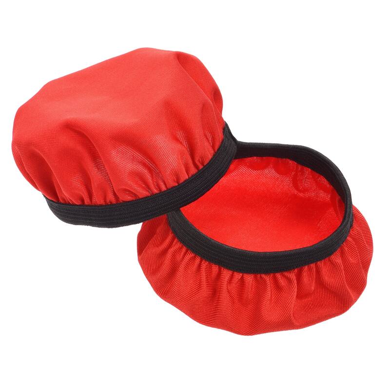 1 Pair Red Fabric Washable Headphone Covers Fits 2.36"-3.54" Earphones