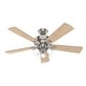 preview thumbnail 2 of 18, Hunter 52" Crestfield Ceiling Fan with 3-Light LED Light and Pull Chain - Farmhouse, Casual, Rustic