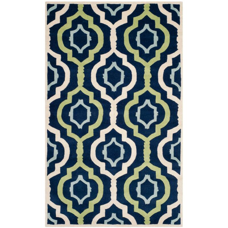 SAFAVIEH Handmade Chatham Vaka Modern Wool Rug