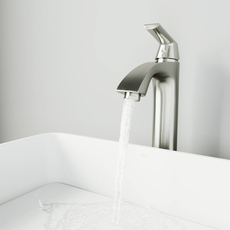 VIGO Linus 12" H Single Handle Single Hole Bathroom Vessel Faucet