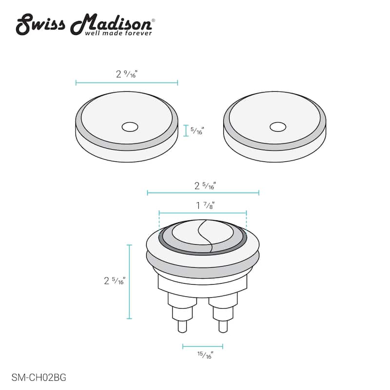 Toilet Hardware Black (SM-1T112)