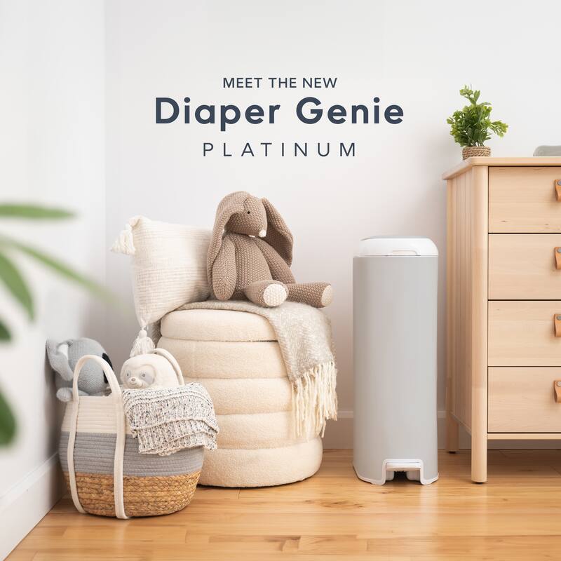 Diaper Genie Platinum Pail with Easy Roll Refill (18 Bags)