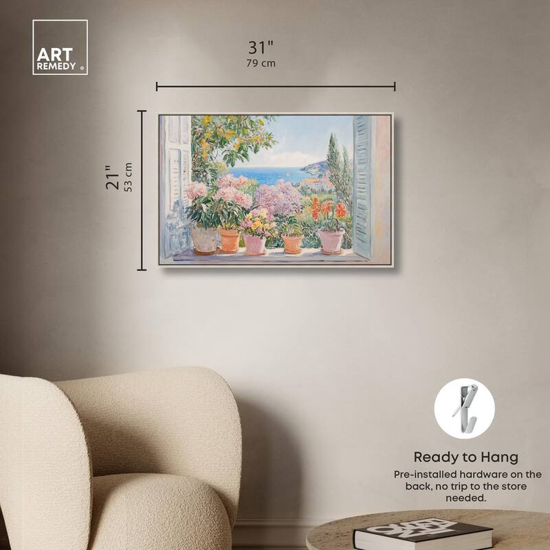 Mediterranean Blooms Canvas by Art Remedy