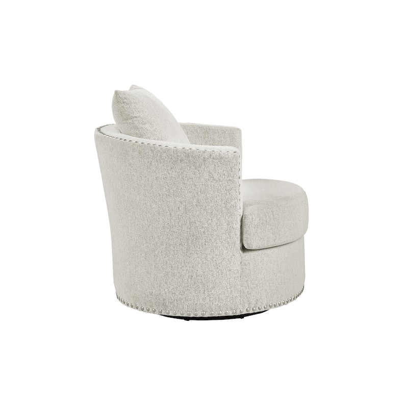 Vivie Beige Chenille Fabric Living Room Set