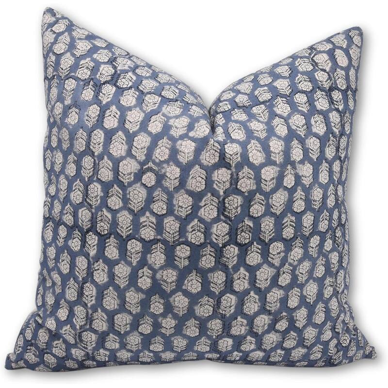 Fabdivine Vintage Block print pillow Cover - Pillow Covers - 22" x 22"