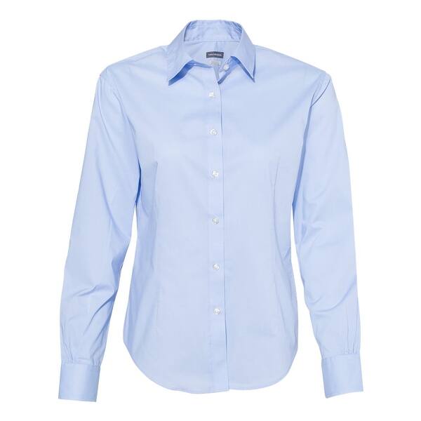 Shop Van Heusen Women S Cotton Poly Solid Point Collar Shirt