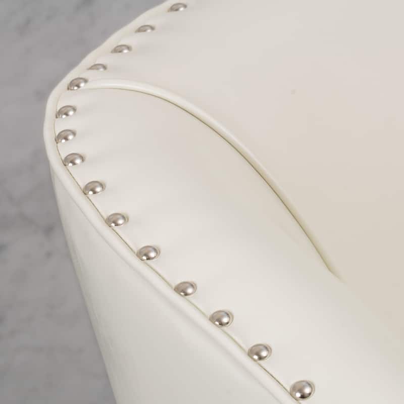 Austin Ivory Bonded Leather Club Chair by Christopher Knight Home