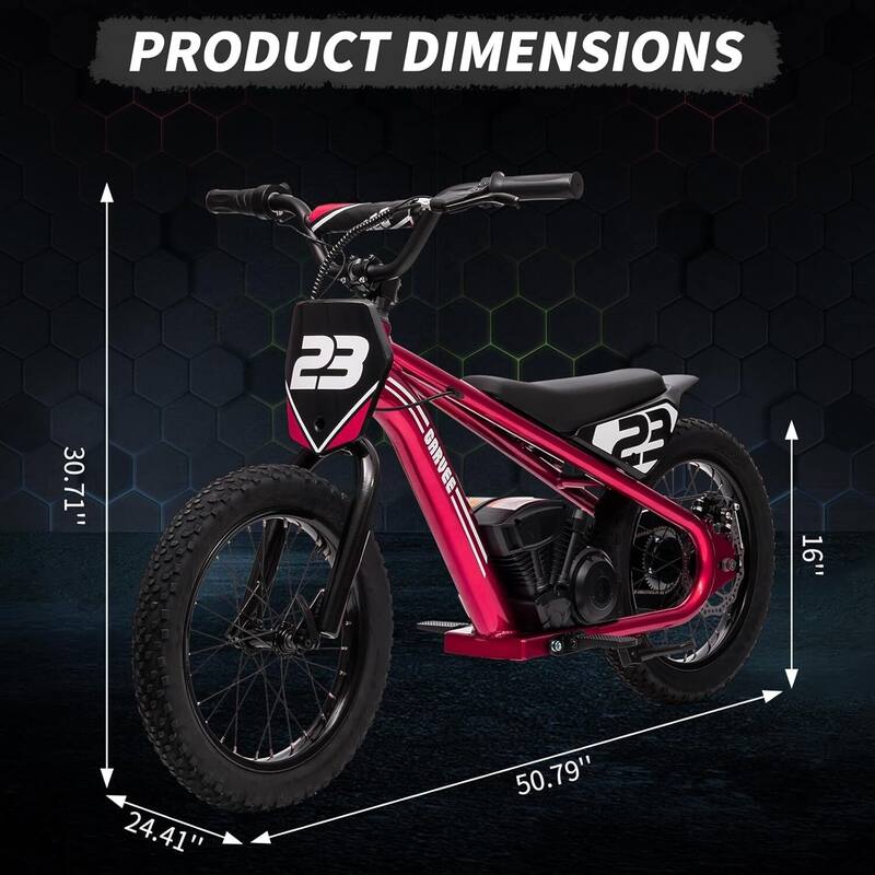 Kids Electric Dirt Bike, Electric Balance Bike for Kids Ages 6-12 Best Gift