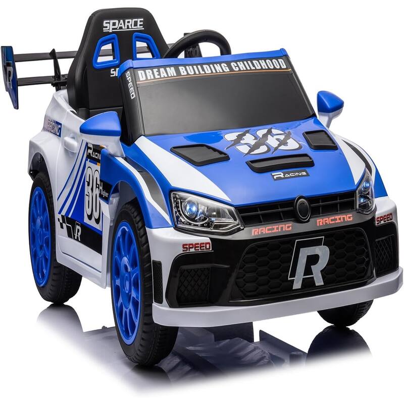 12V Kids Ride On Car with Remote Control,Battery Powered Pedal Vehicles Ride On Racing Drift Car for Kids