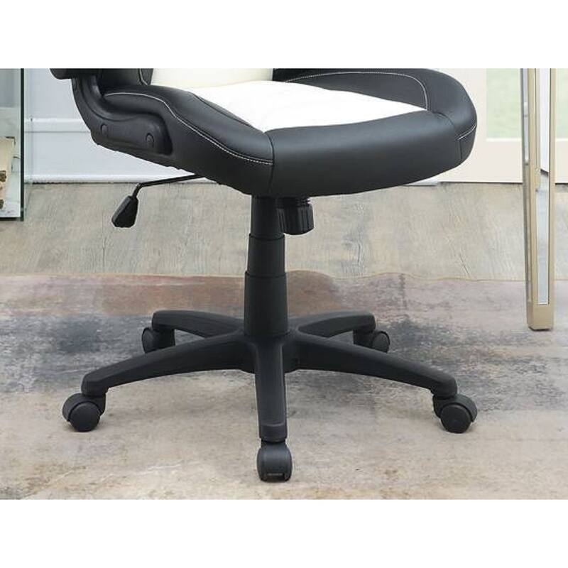 Modern Upholstered Office Chair with Adjustable Height & Cushioned Comfort for Gaming & Work