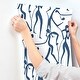 preview thumbnail 5 of 5, York Wallcoverings Joyful Dancers Ultramarine Wallpaper