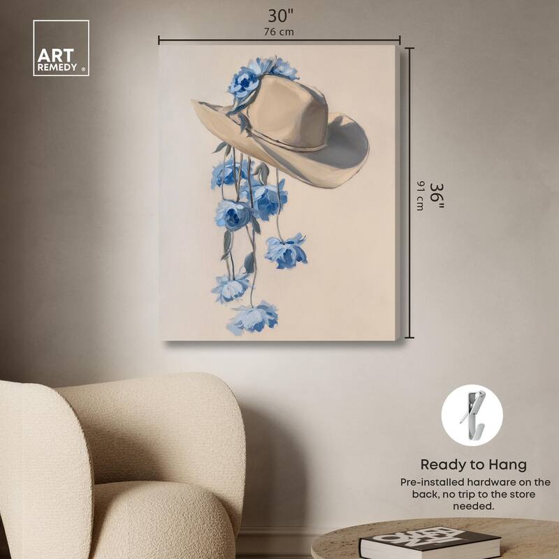 Brimming Blues II Canvas by Art Remedy, Gallery Wrapped